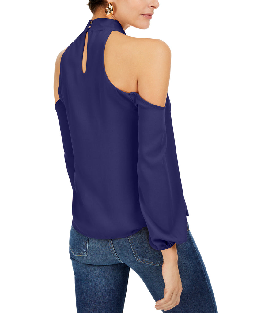 Bar III Women Keyhole Cold Shoulder Top