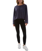 BCX Juniors Exposed Seam Low Back Top