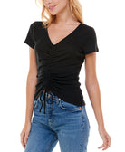 Ultra Flirt Women Ruched Front Top