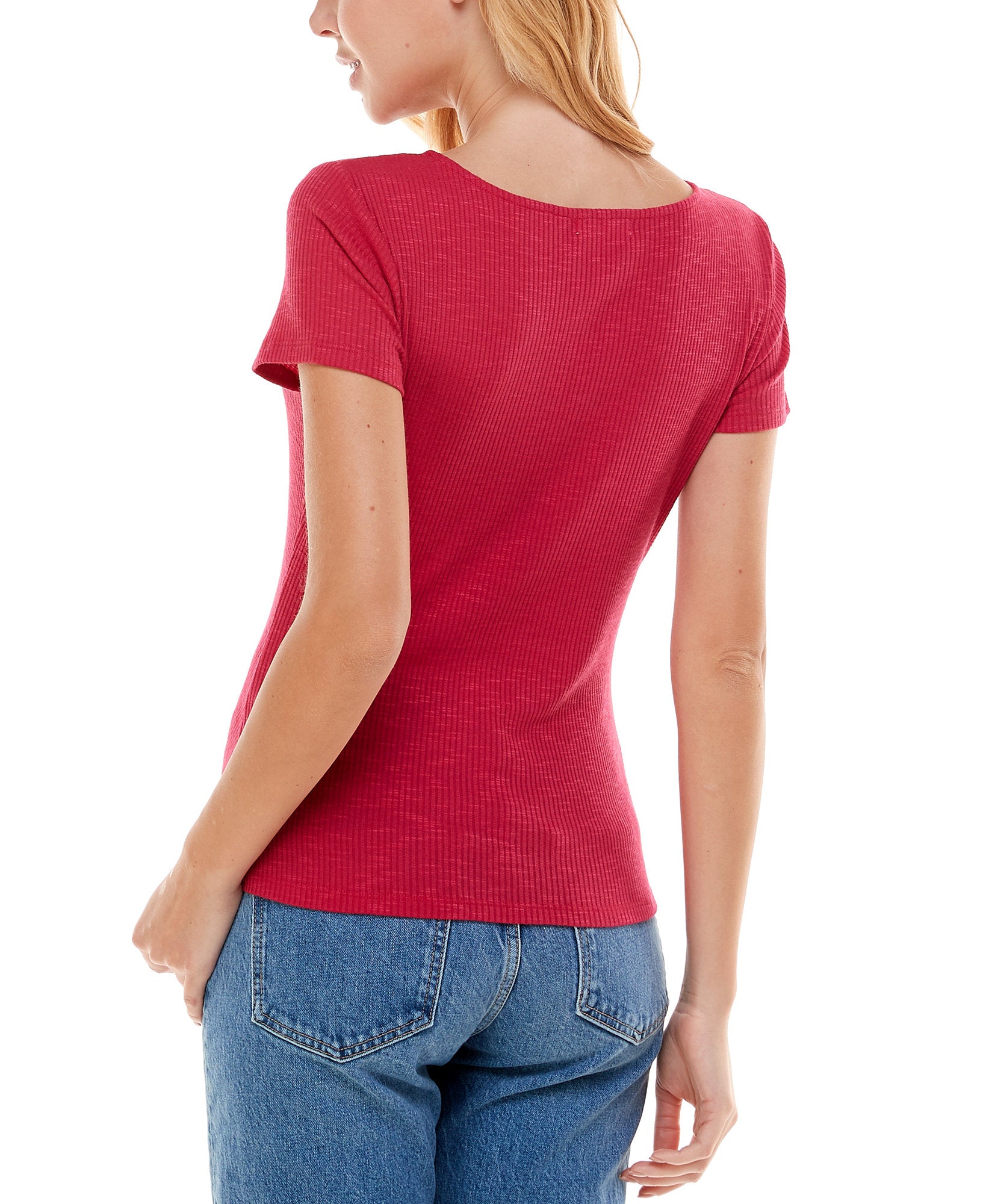 Ultra Flirt Women Ruched Front Top