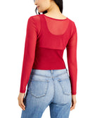 Crave Fame Women 2 Pc. Mesh Bolero Tank Top Set