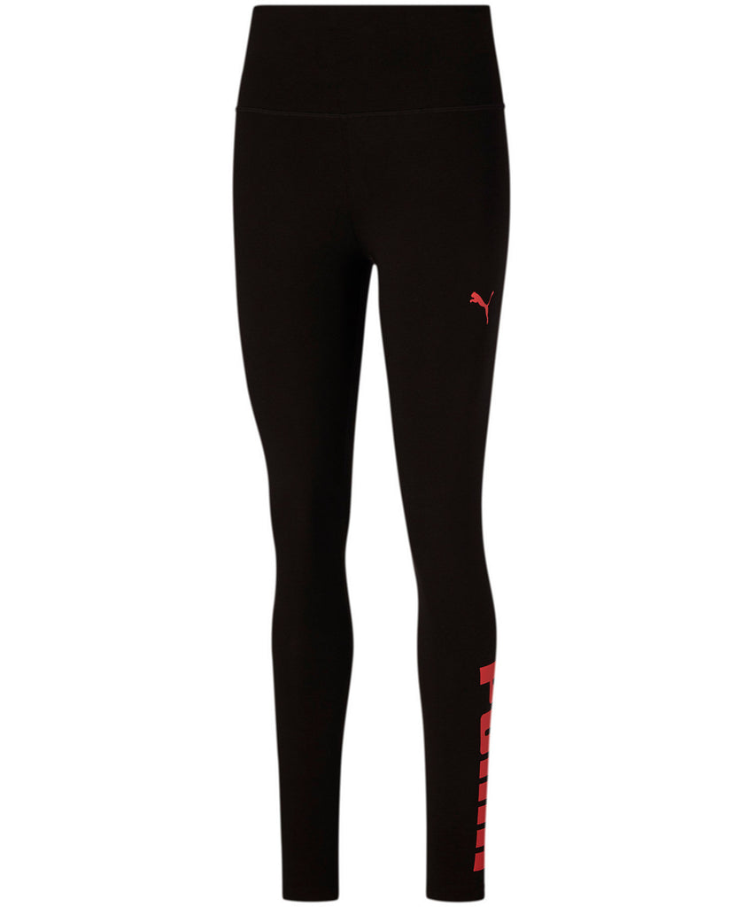 Puma Women Graphic Full Length Leggings Puma Noir Paradise Rose