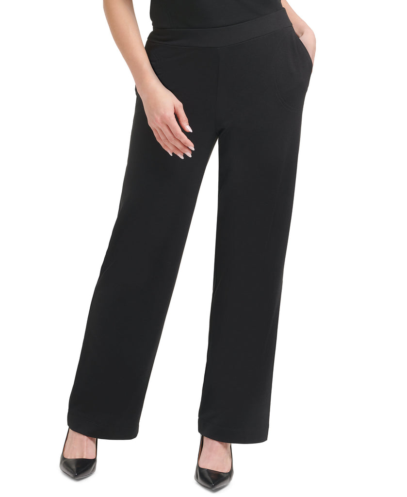 Calvin-Klein-Women-French-Terry-Pants-Black