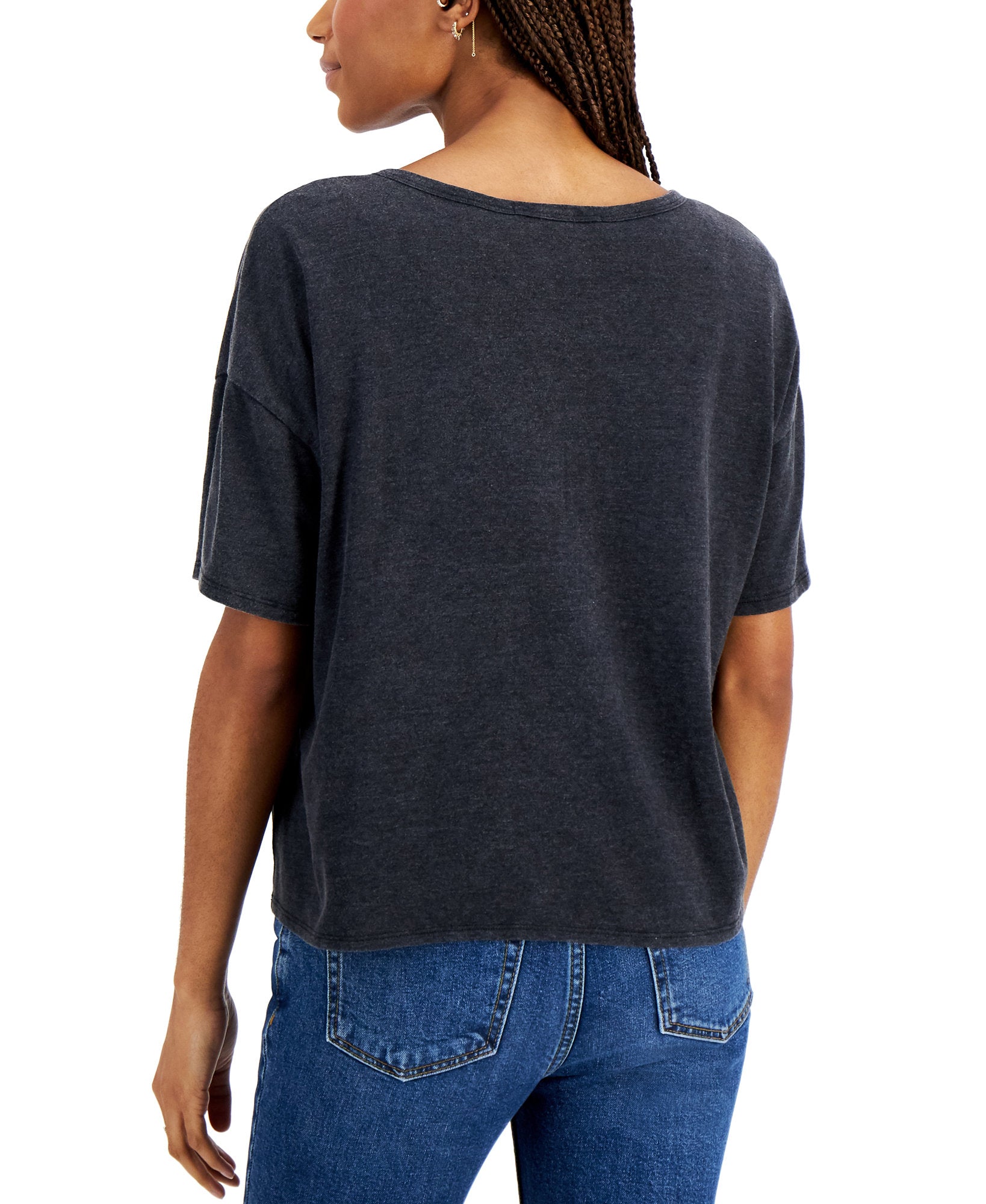 Hippie Rose Women Buttoned Neck Top