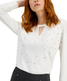 JPR Studio Women Studded Keyhole Cotton Top