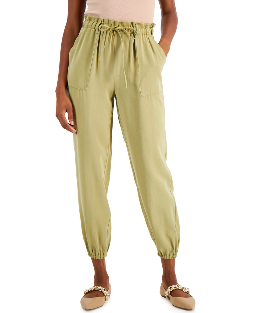 INC International Concepts Women Drawstring Waist Jogger Pants Mountain Moss