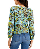 INC International Concepts Women Printed Surplice Blouse