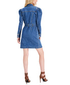 INC International Concepts Women Denim Belted Shirtdress