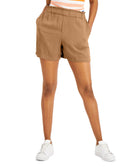 Style & Co Women Pull On Shorts Covered Wagon