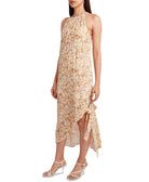 BCBGeneration Women Animal Print Halter Neck Midi Dress