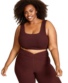 Nina Parker Women Plus Trendy Hacci Ribbed Leggings