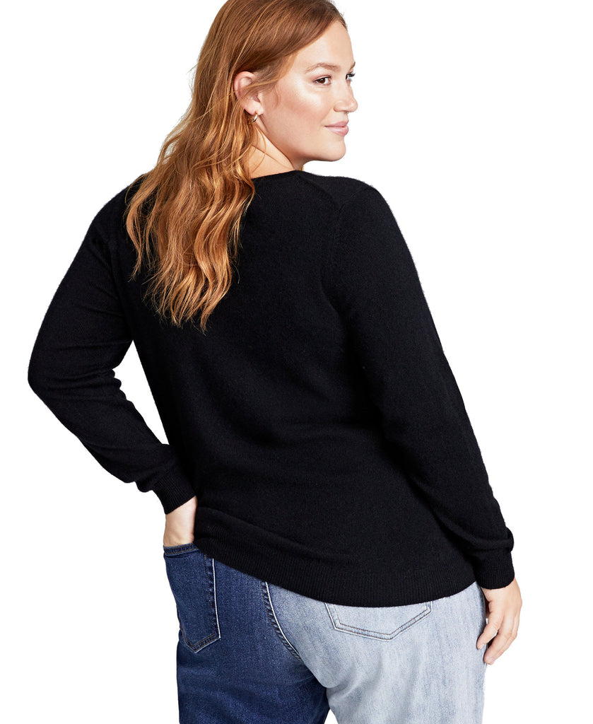 Charter Club Women Plus Cashmere Wool Blend Crewneck Sweater