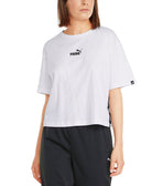 Puma Women Power Cotton Cropped T Shirt Puma White