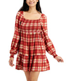 Love, Fire Women Smocked Tiered Dress