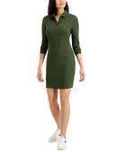 Love, Fire Juniors Polo Dress Olive
