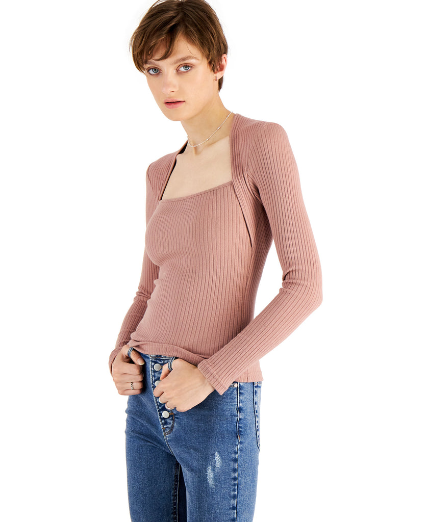 And Now This Women Square Neck Top Dkmau