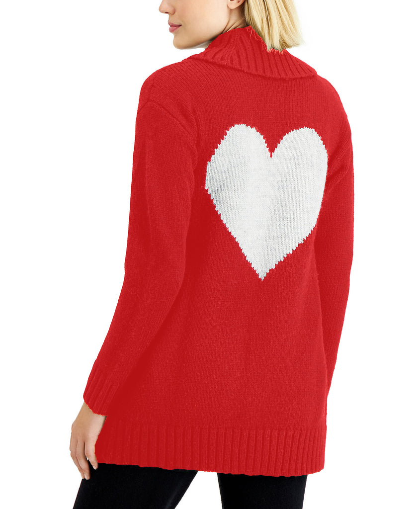 Charter Club Women Heart Open Cardigan