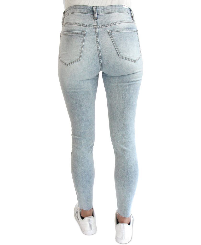 Almost Famous Women Ripped High Rise Skinny Jeans