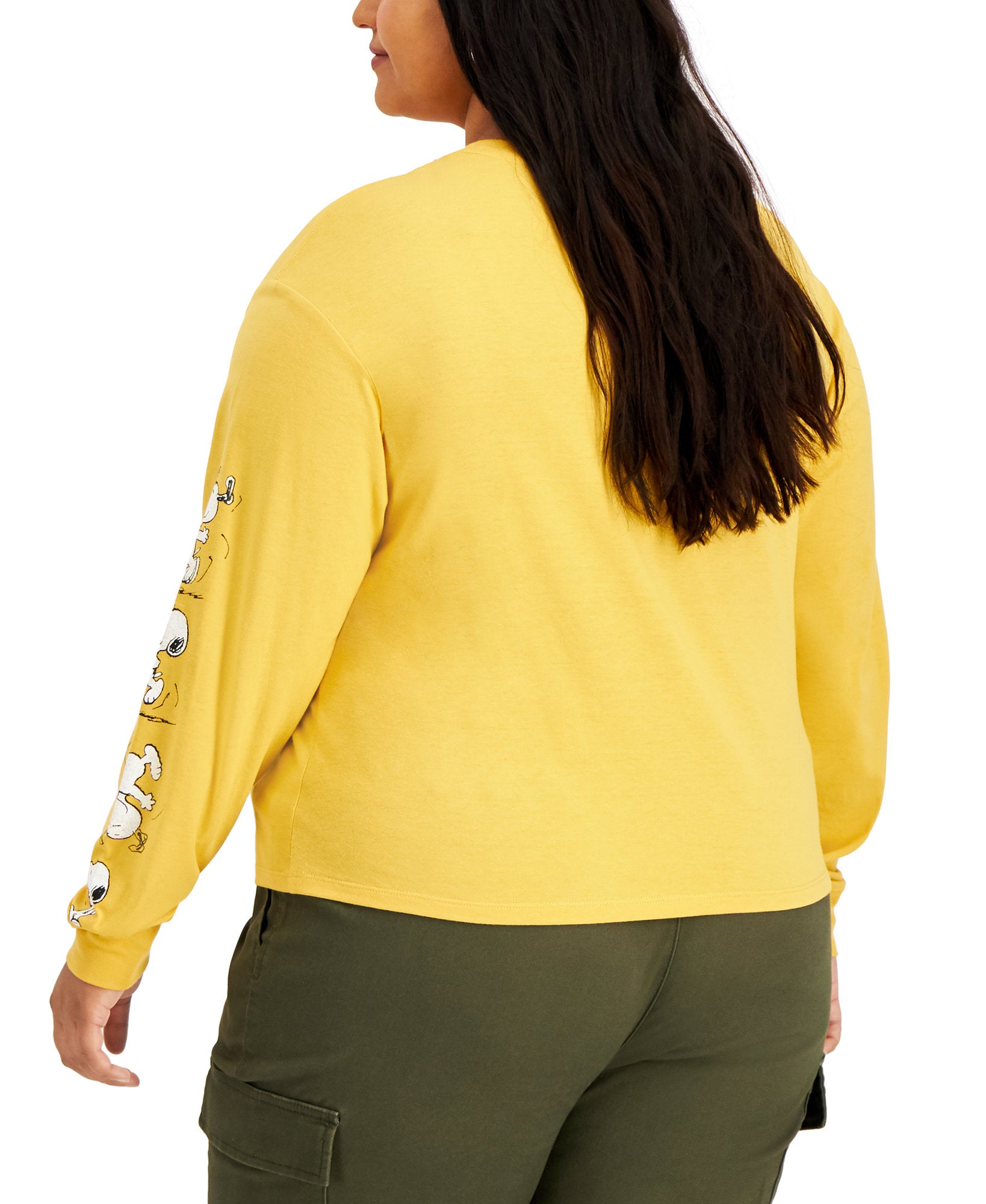 Love Tribe Women Plus Peanuts Screen Print Top