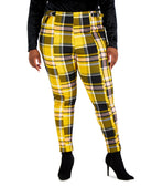 FULL CIRCLE TRENDS Women Plus Trendy Plaid Ankle Pants Lucid Plaid