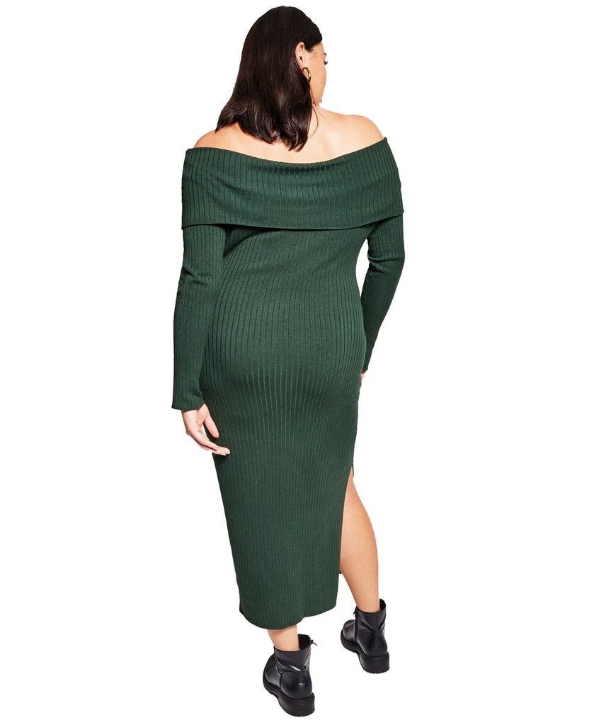 INC International Concepts Women Plus Jeannie Mai X Off the Shoulder Dress