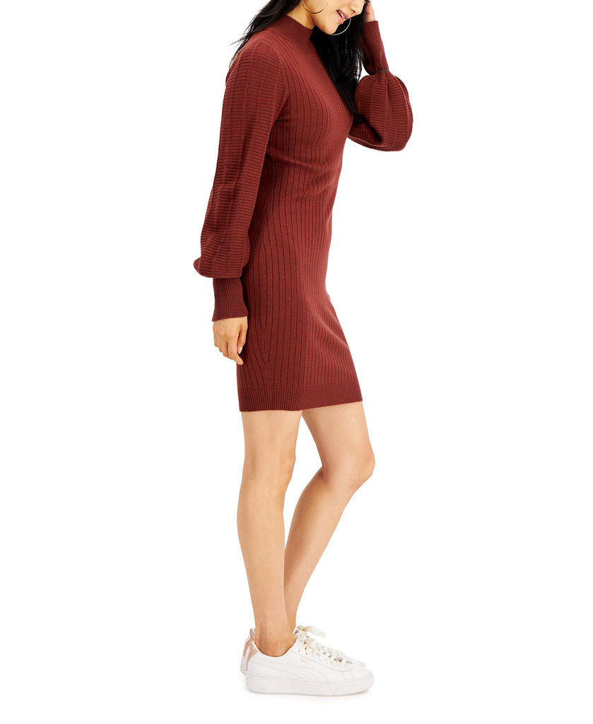 Hooked Up by IOT Women Balloon Sleeve Sweater Dress
