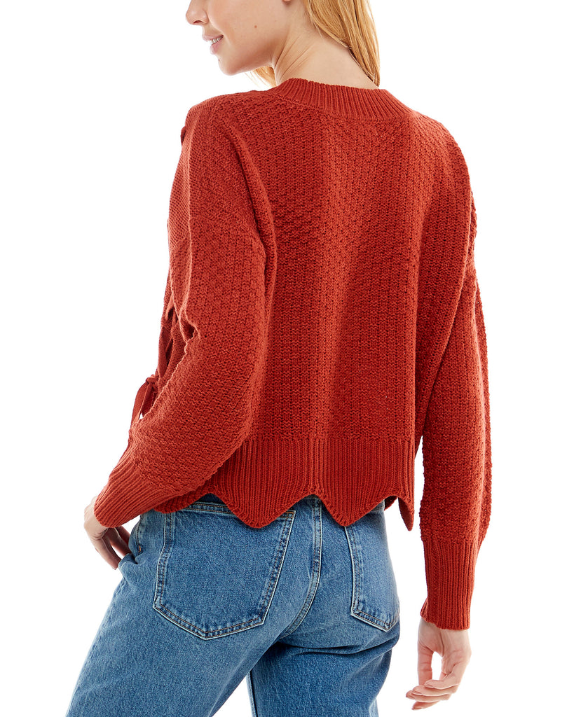 Ultra Flirt Women Mixed Cable Knit Sweater