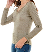 Derek Heart Women Shoulder Slit Top