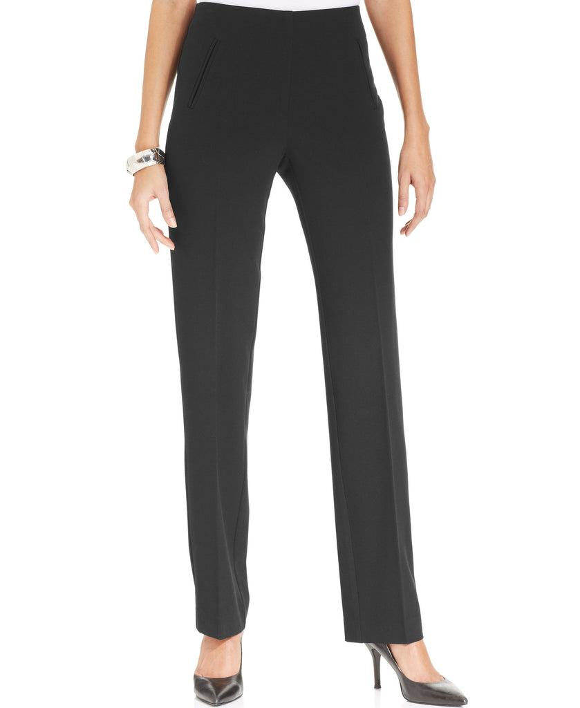 Style & Co Women Tummy Control Pull On Straight leg Pants