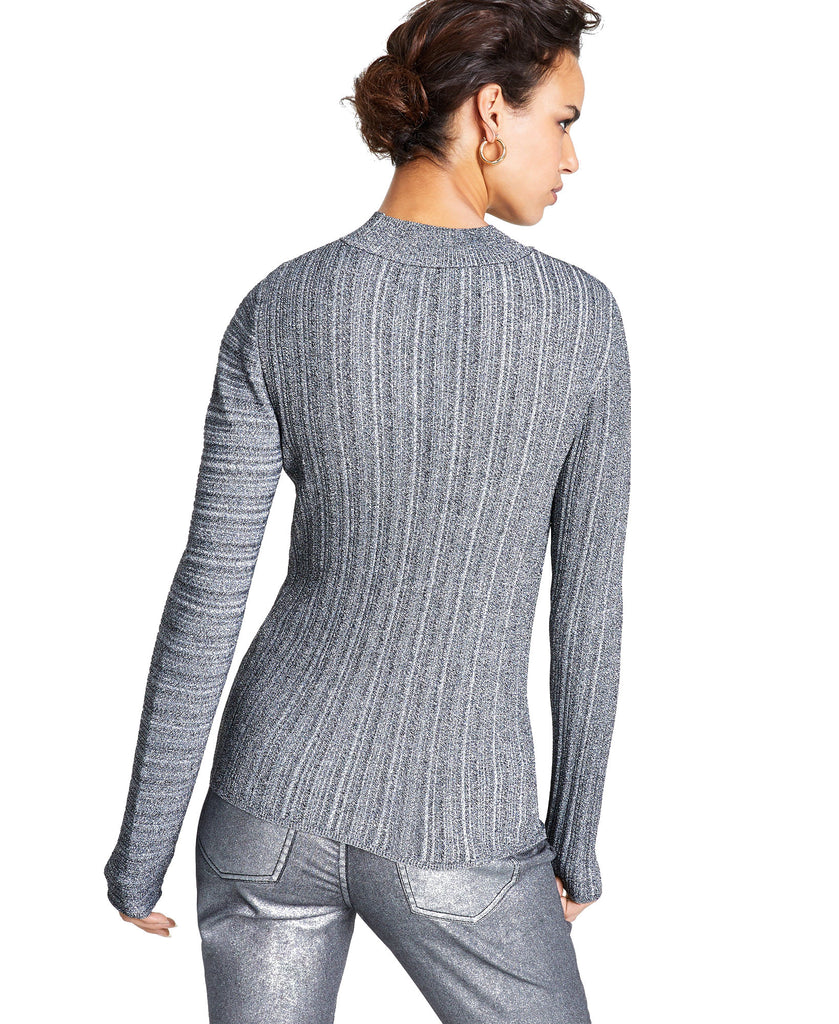 INC International Concepts Women Petite Ribbed Pullover Sweater