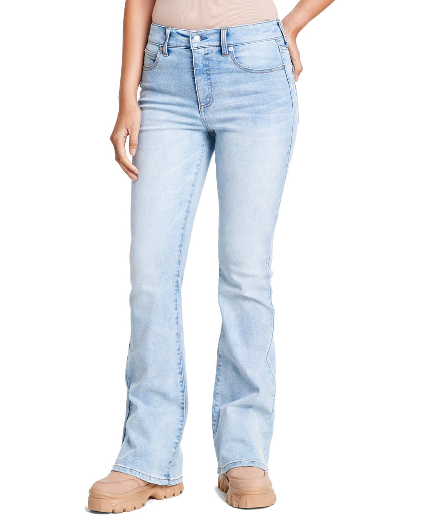 OAT Women High Rise Flare Jeans Light Palms