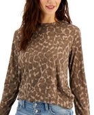Cold Crush Women Leopard Print Long Sleeve T Shirt