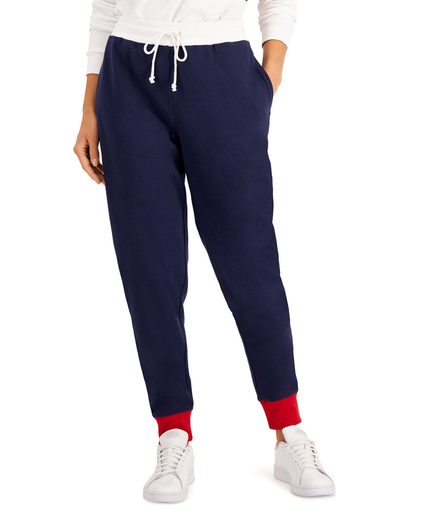 Charter Club Women Colorblocked Joggers Intrepid Blue