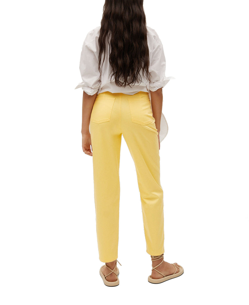 Mango Women Straight Cotton Pants