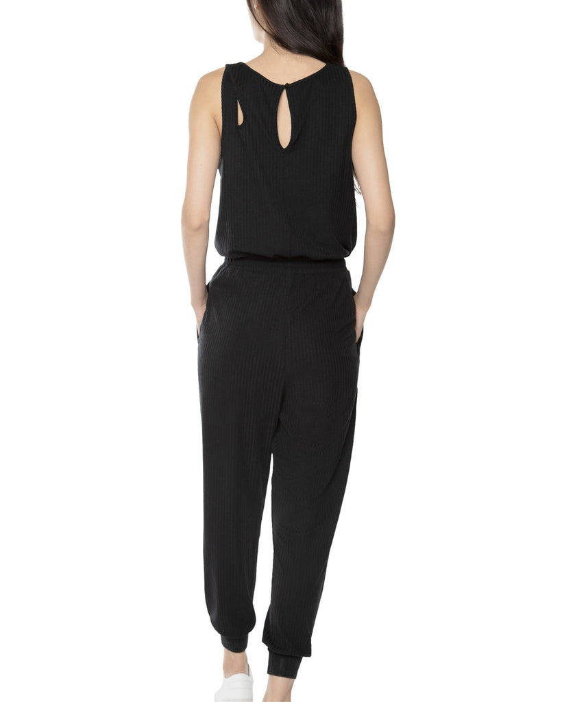 Black Tape Women Cutout Jogger Jumpsuit