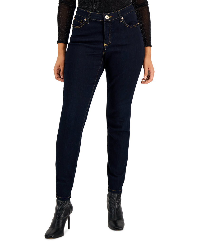 INC International Concepts Women Curvy Skinny Jeans Tikglo Wash