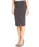 XOXO Women Pinstriped Pencil Skirt Black Grey