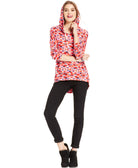 American Rag Women Printed Hoodie Valentines Day Ditsy