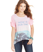 Levis Juniors Printed Graphic T Shirt Rose