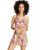American Rag Juniors Sleeveless Printed Romper Carousel Dreams