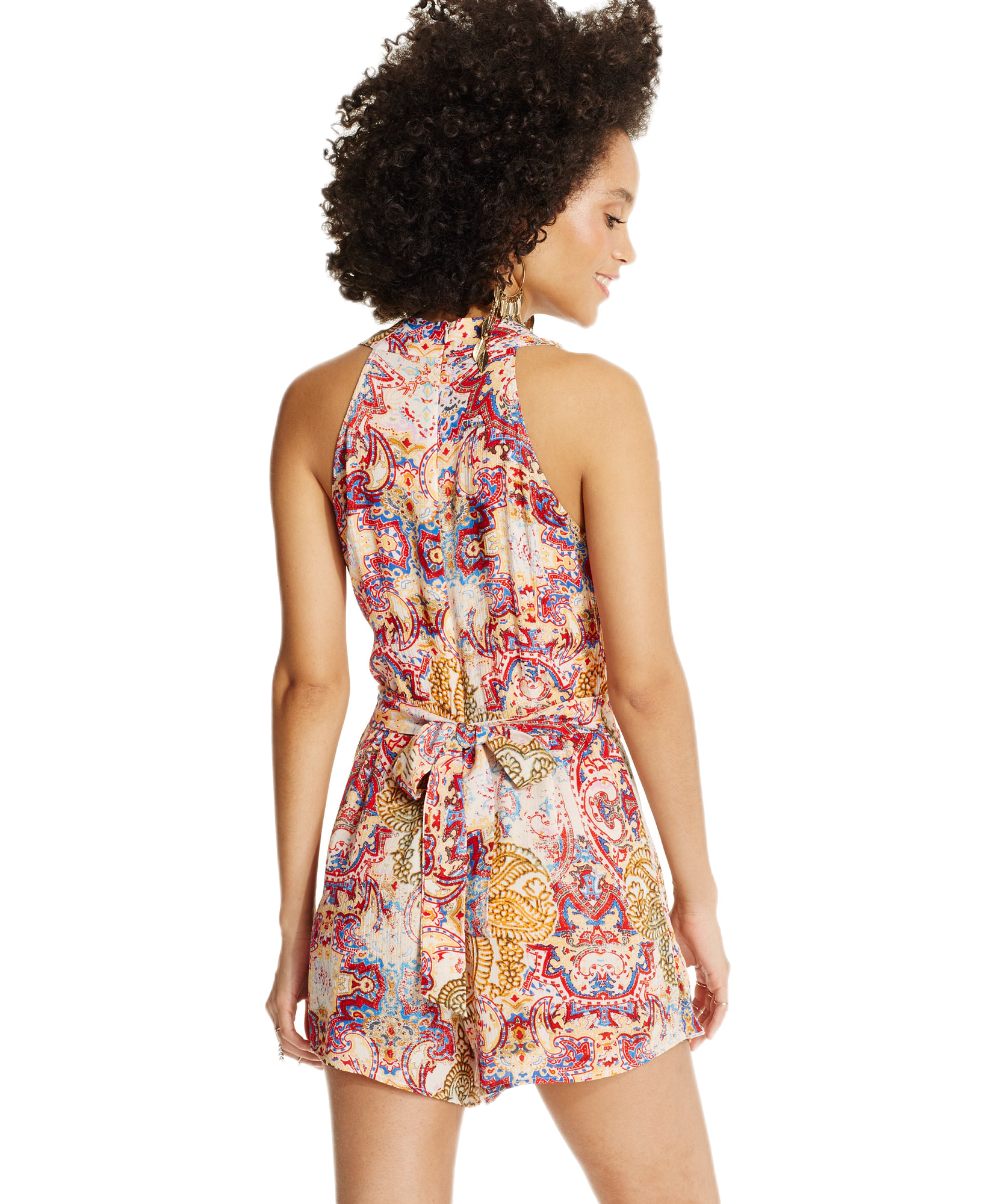 American Rag Juniors Sleeveless Printed Romper