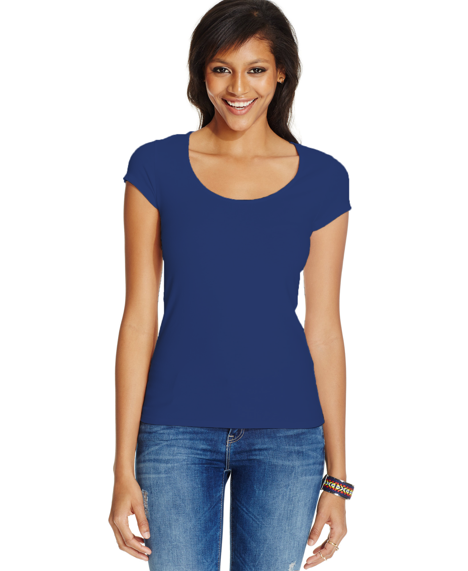 Energie Juniors Lucia Back Cutout T Shirt Sodalite Blue