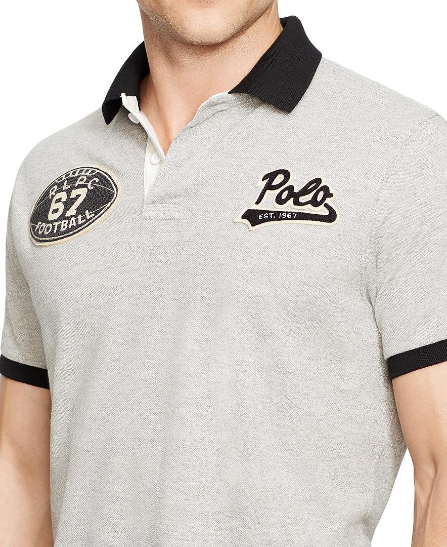 Polo Ralph Lauren Men Custom Fit Football Polo