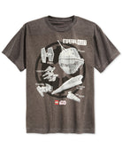 LEGO Boys Star Wars Empire Ships T Shirt Charcoal Heather
