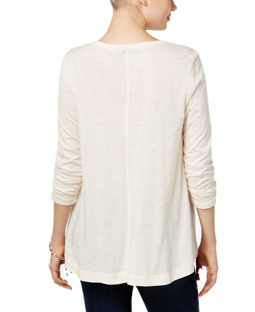 Style & Co Women Long Sleeve Swing Top