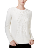 Maison Jules Women Textured Sweater Egret
