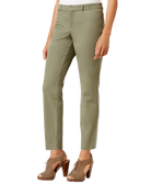 Maison Jules Women Slim Fit Ankle Pants Dusty Olive