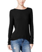 chelsea sky Juniors Draped Open Back Top Black