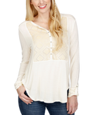 Lucky Brand Women Lucky Brand Velvet Burnout Top Birch