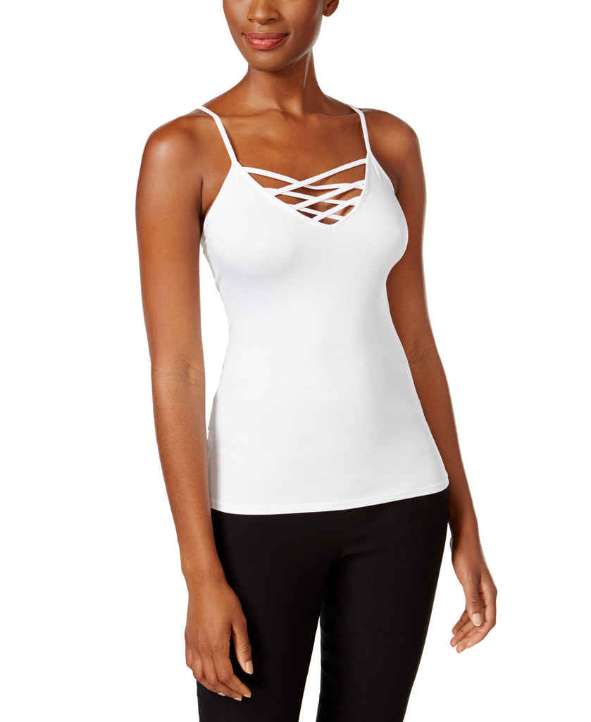 Thalia Sodi Women Crisscross Camisole Bright White